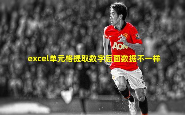 excel单元格提取数字后面数据不一样