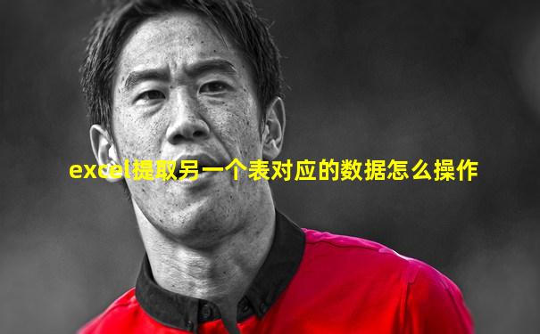 excel提取另一个表对应的数据怎么操作