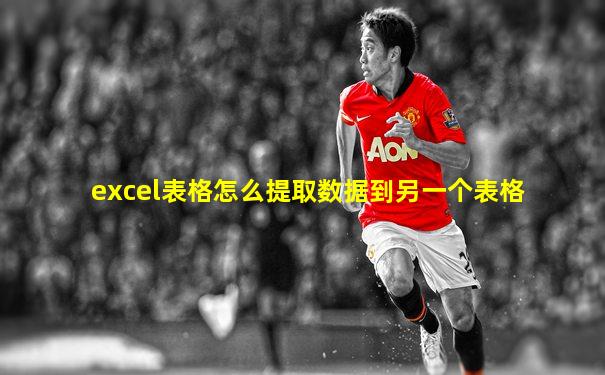 excel表格怎么提取数据到另一个表格