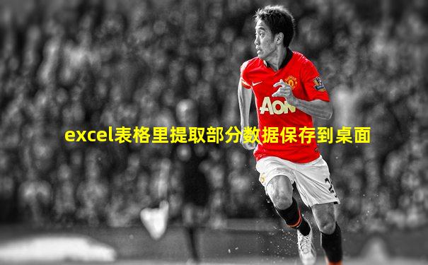 excel表格里提取部分数据保存到桌面