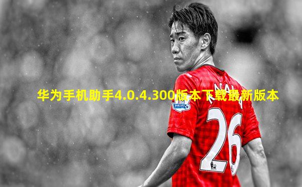 华为手机助手4.0.4.300版本下载最新版本