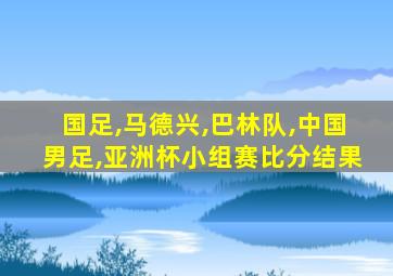 国足,马德兴,巴林队,中国男足,亚洲杯小组赛比分结果
