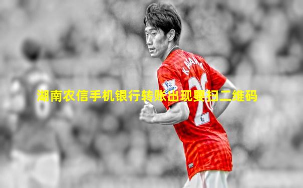 湖南农信手机银行转账出现要扫二维码