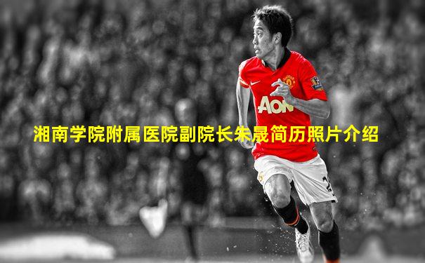湘南学院附属医院副院长朱晟简历照片介绍