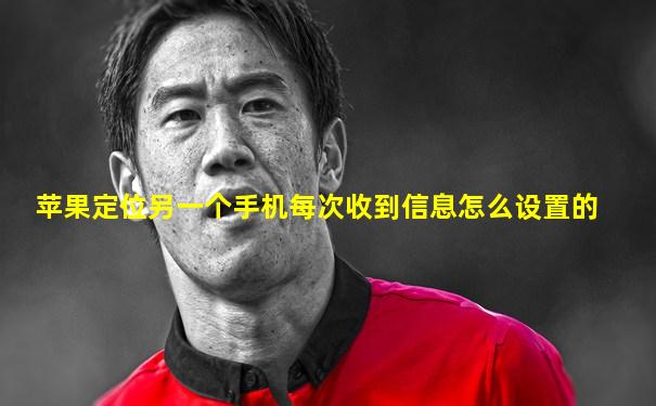 苹果定位另一个手机每次收到信息怎么设置的