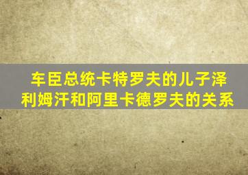 车臣总统卡特罗夫的儿子泽利姆汗和阿里卡德罗夫的关系